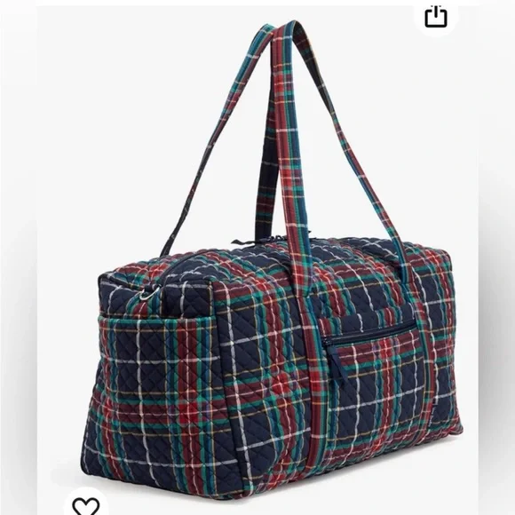 NWT Vera Bradley large travel dufie strap drop 22.0" w x 11.5" h x 11.5" d - Picture 3 of 11